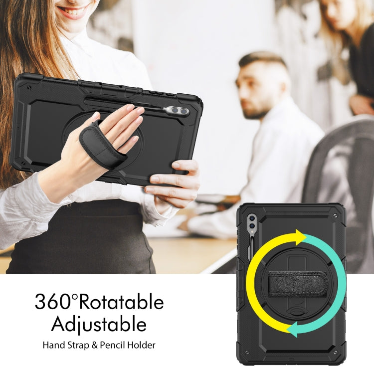 For Samsung Galaxy Tab S9 Ultra / S8 Ultra Silicone + PC Tablet Case(Black) - Galaxy Tab S9 Ultra Cases by PMC TechLife | Online Shopping South Africa | PMC TechLife