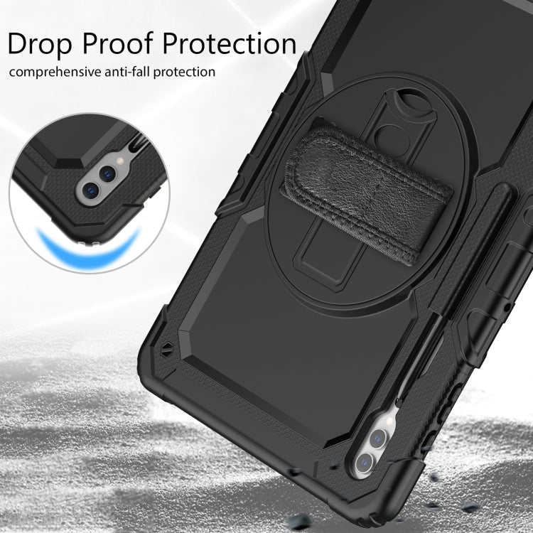 For Samsung Galaxy Tab S9 Ultra / S8 Ultra Silicone + PC Tablet Case(Black) - Galaxy Tab S9 Ultra Cases by PMC TechLife | Online Shopping South Africa | PMC TechLife