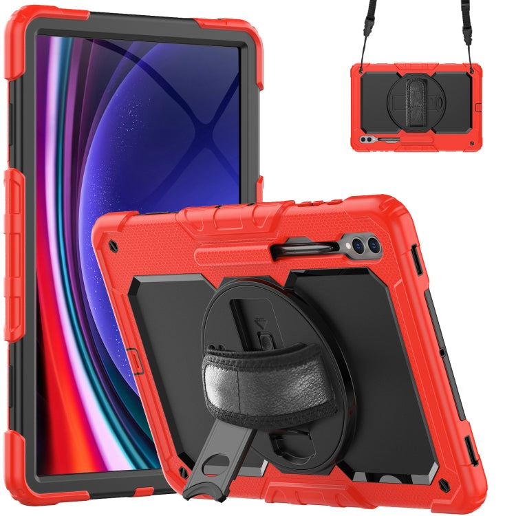 For Samsung Galaxy Tab S9 Ultra / S8 Ultra Silicone + PC Tablet Case(Red+Black) - Galaxy Tab S9 Ultra Cases by PMC Jewellery | Online Shopping South Africa | PMC Jewellery | Buy Now Pay Later Mobicred