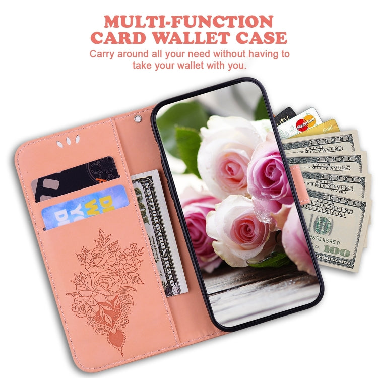 For Honor Magic6 Pro Butterfly Rose Embossed Leather Phone Case(Pink) - Honor Cases by PMC Jewellery | Online Shopping South Africa | PMC Jewellery | Buy Now Pay Later Mobicred