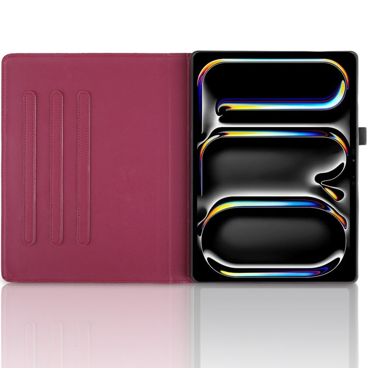 For iPad Pro 13 2024 Tree Life Embossed Rotation Leather Smart Tablet Case(Red) - iPad Pro 13 2024 Cases by PMC TechLife | Online Shopping South Africa | PMC TechLife | Buy Now Pay Later Mobicred
