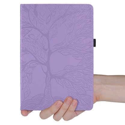 For iPad Pro 13 2024 Tree Life Embossed Rotation Leather Smart Tablet Case(Purple) - iPad Pro 13 2024 Cases by PMC Jewellery | Online Shopping South Africa | PMC Jewellery | Buy Now Pay Later Mobicred