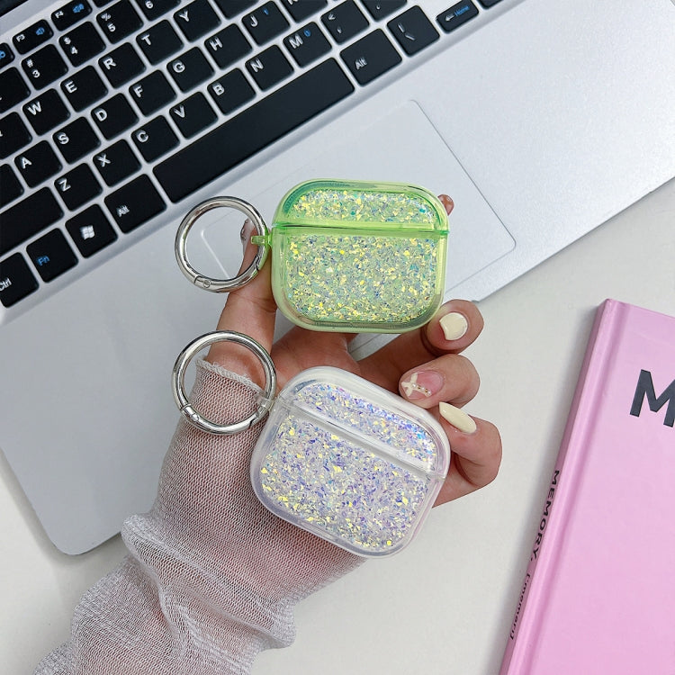For AirPods Pro 2 Flash Diamond Epoxy Bluetooth Earphone Protective Case(Blue) - For AirPods Pro 2 by PMC Jewellery | Online Shopping South Africa | PMC Jewellery | Buy Now Pay Later Mobicred