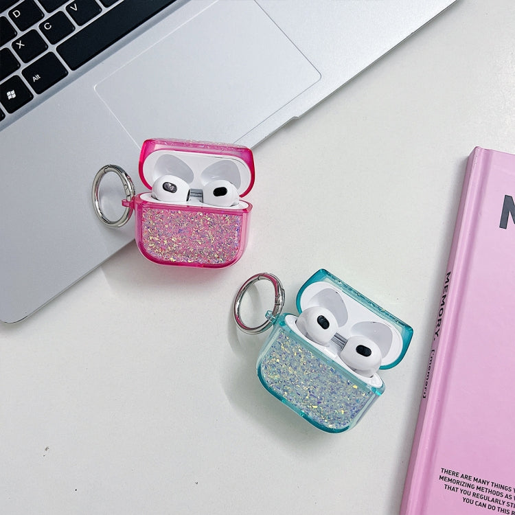 For AirPods Pro Flash Diamond Epoxy Bluetooth Earphone Protective Case(Blue) - For AirPods Pro by PMC Jewellery | Online Shopping South Africa | PMC Jewellery | Buy Now Pay Later Mobicred