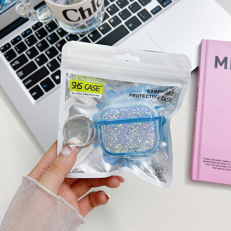 For AirPods Pro Flash Diamond Epoxy Bluetooth Earphone Protective Case(Black) - free shipping - PMC Jewellery - Order now!