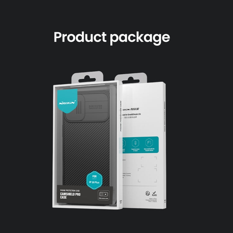 For iPhone 16 Plus NILLKIN CamShield Pro PC Phone Case(Blue) - free shipping - PMC Jewellery - Order now!