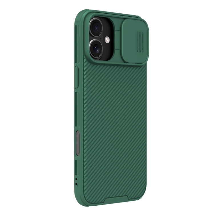 For iPhone 16 Plus NILLKIN CamShield Pro PC Phone Case(Green) - iPhone 16 Plus Cases by NILLKIN | Online Shopping South Africa | PMC Jewellery | Buy Now Pay Later Mobicred