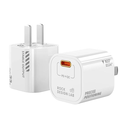 ROCK T88 Sugar Series PD33W Single Type-C Port GaN Charger, CN Plug(White) - USB Charger by ROCK | Online Shopping South Africa | PMC Jewellery | Buy Now Pay Later Mobicred