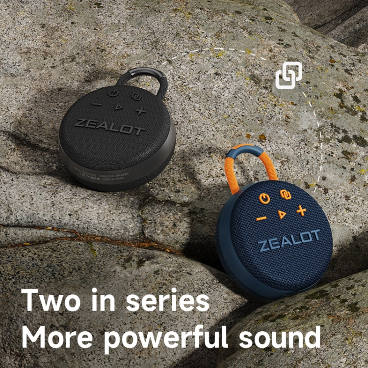Zealot S77 IPX7 Waterproof Portable Wireless Bluetooth Speaker(Orange) - free shipping - PMC Jewellery - Order now!