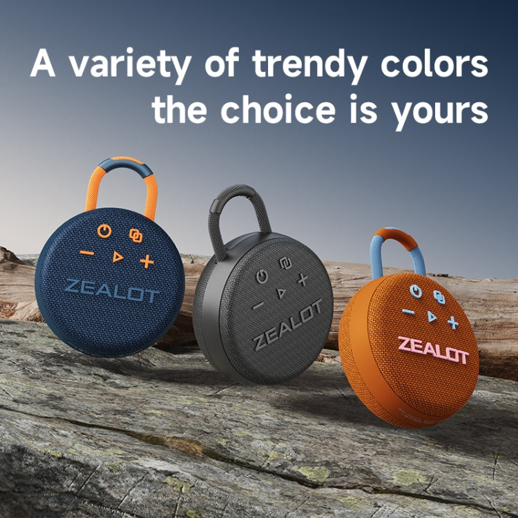 Zealot S77 IPX7 Waterproof Portable Wireless Bluetooth Speaker(Orange) - free shipping - PMC Jewellery - Order now!