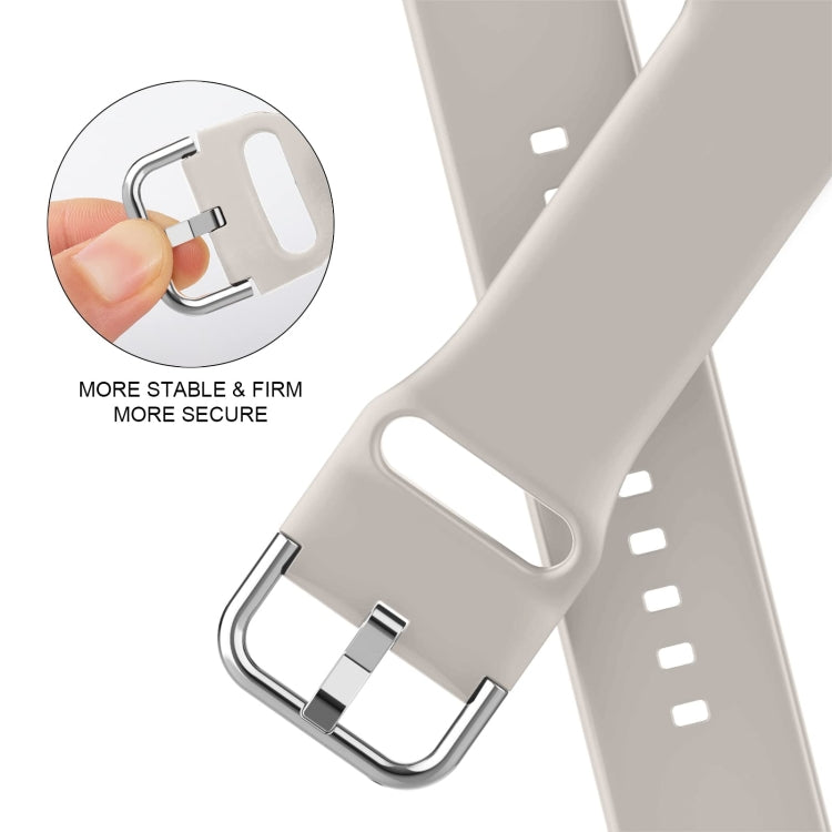 For Apple Watch Series 7 45mm Pin Buckle Silicone Watch Band(Starlight) - free shipping - PMC TechLife - Order now!