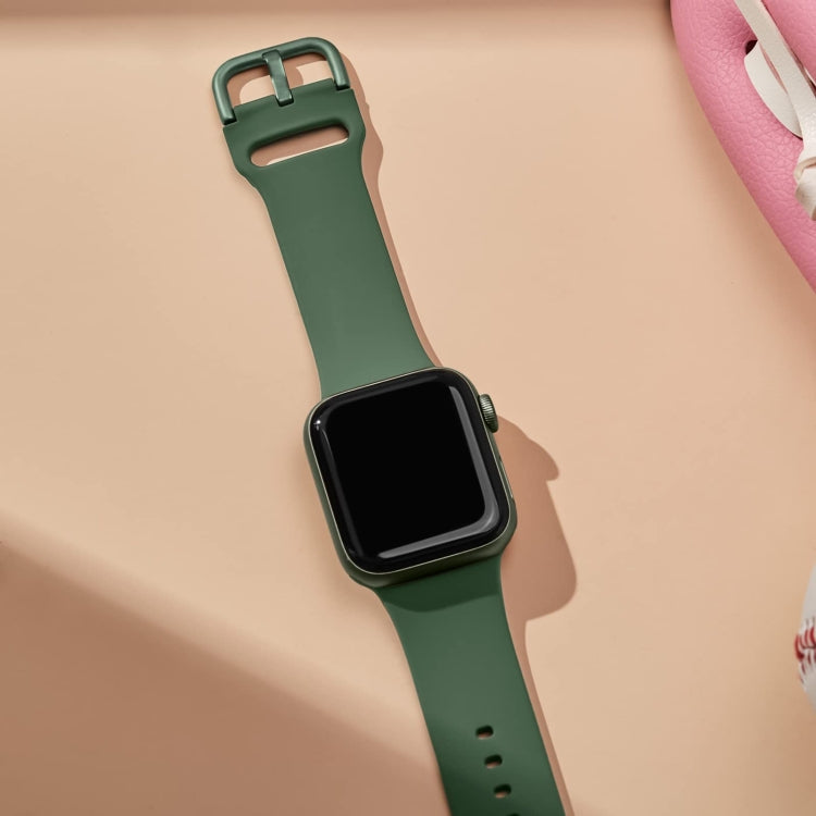 For Apple Watch SE 40mm Pin Buckle Silicone Watch Band(Clover) - free shipping - PMC TechLife - Order now!