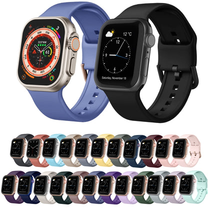 For Apple Watch SE 2023 40mm Pin Buckle Silicone Watch Band(Violet Gray) - Watch Bands by PMC Jewellery | Online Shopping South Africa | PMC Jewellery