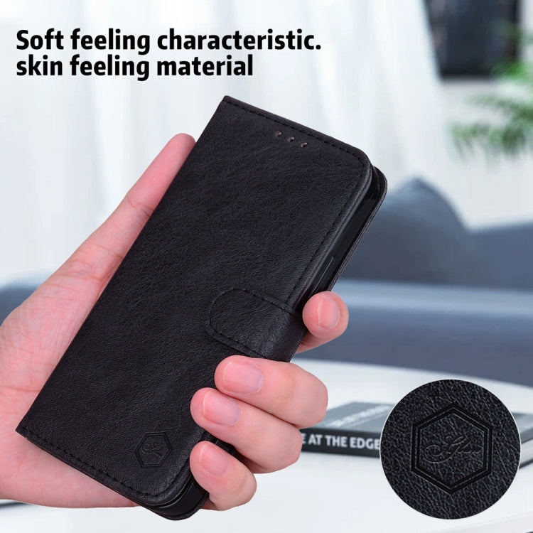 For Google Pixel 9 Pro Skin Feeling Oil Leather Texture PU + TPU Phone Case(Black) - Google Cases by PMC TechLife | Online Shopping South Africa | PMC TechLife | Buy Now Pay Later Mobicred