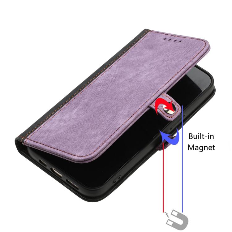 For iPhone 17 Side Buckle Double Fold Hand Strap Leather Phone Case(Purple) - free shipping - PMc TechLife - Order now!
