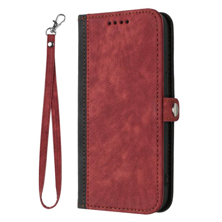 For iPhone 17 Pro Max Side Buckle Double Fold Hand Strap Leather Phone Case(Red) - free shipping - PMc TechLife - Order now!