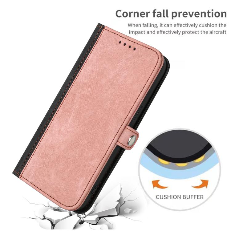 For iPhone 17 Pro Max Side Buckle Double Fold Hand Strap Leather Phone Case(Pink) - free shipping - PMc TechLife - Order now!