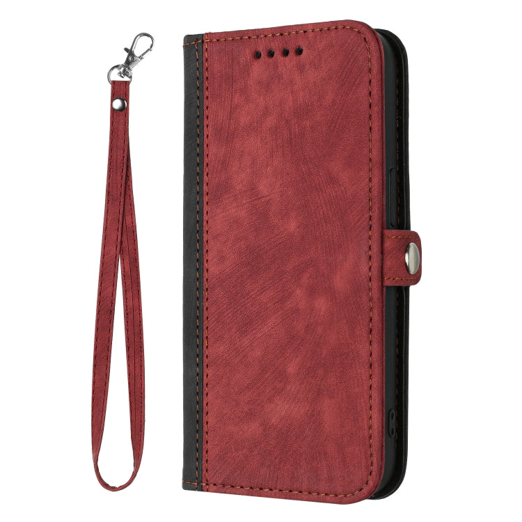 For Huawei Pura 70 Pro/70 Pro+ Side Buckle Double Fold Hand Strap Leather Phone Case(Red) - Huawei Cases by PMC Jewellery | Online Shopping South Africa | PMC Jewellery | Buy Now Pay Later Mobicred