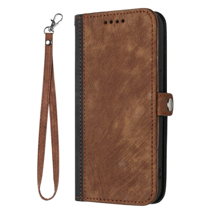 For Huawei Pura 70 Pro/70 Pro+ Side Buckle Double Fold Hand Strap Leather Phone Case(Brown) - Huawei Cases by PMC Jewellery | Online Shopping South Africa | PMC Jewellery | Buy Now Pay Later Mobicred