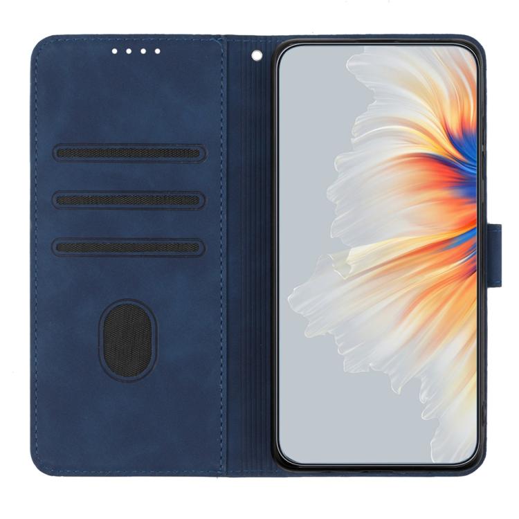 For iPhone 17 Pro Max Heart Pattern Skin Feel Leather Phone Case(Royal Blue) - free shipping - PMc TechLife - Order now!