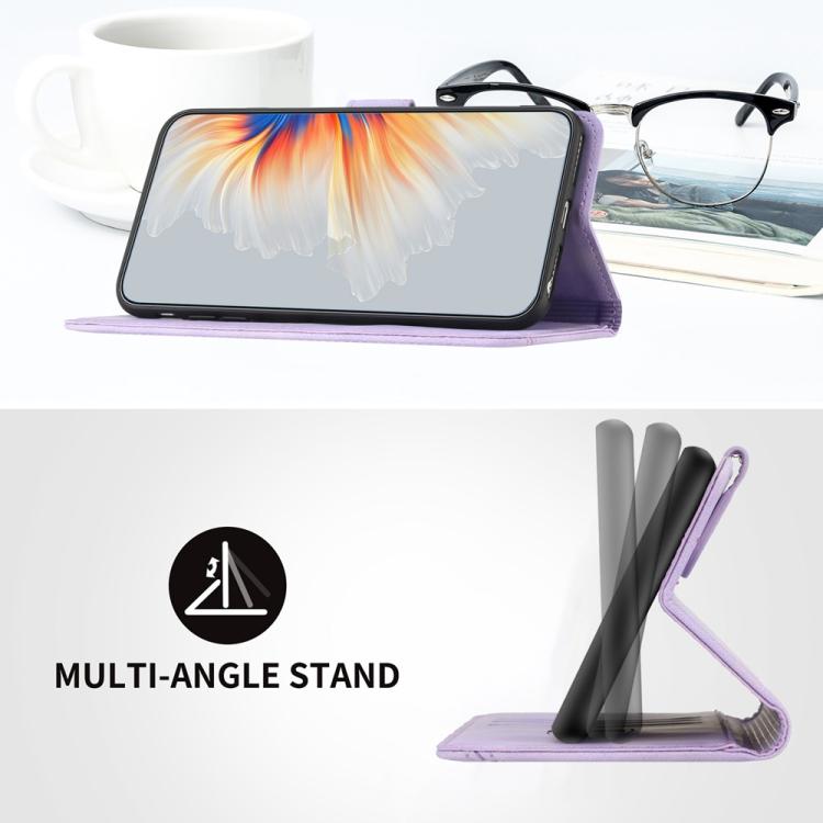 For iPhone 17 Pro Heart Pattern Skin Feel Leather Phone Case(Purple) - free shipping - PMc TechLife - Order now!