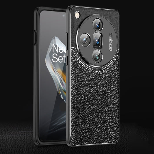 For OPPO Find X7 Ultra Litchi Texture Shockproof TPU Phone Case(Black) - Find X7 Ultra Cases by PMC Jewellery | Online Shopping South Africa | PMC Jewellery | Buy Now Pay Later Mobicred