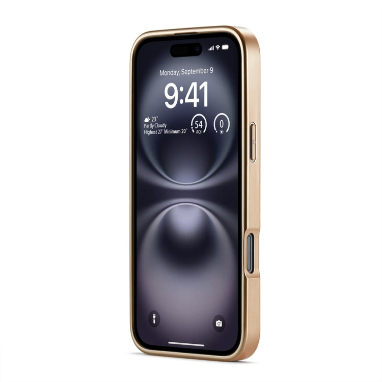 For iPhone 16 Plus Fierre Shann Python Texture Electroplating PU Phone Case(Black) - free shipping - PMC Jewellery - Order now!