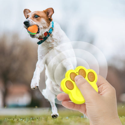 O3 8.5cm Intelligent Remote Control Pet Toy Dog Training Luminous Ball with Radar Trigger(Green+Orange) - Rubber Silicone Toys by PMC Jewellery | Online Shopping South Africa | PMC Jewellery | Buy Now Pay Later Mobicred