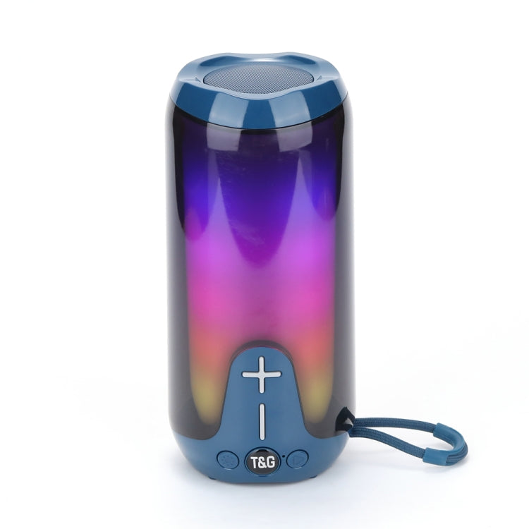 T&G TG651 Portable LED Wireless Bluetooth Speaker Outdoor TWS Subwoofer(Blue) - Desktop Speaker by T&G | Online Shopping South Africa | PMC Jewellery | Buy Now Pay Later Mobicred