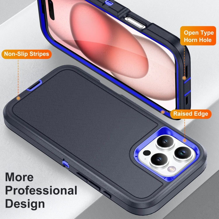 For iPhone 16 Pro Life Waterproof Rugged Phone Case(Dark Blue + Royal Blue) - iPhone 16 Pro Cases by PMC Jewellery | Online Shopping South Africa | PMC Jewellery | Buy Now Pay Later Mobicred