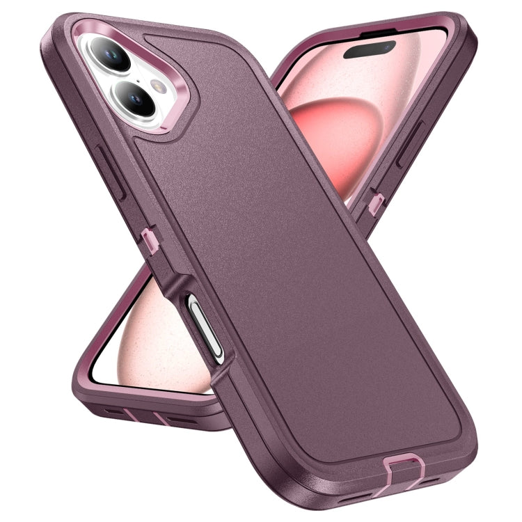 For iPhone 16 Life Waterproof Rugged Phone Case(Purple + Pink) - iPhone 16 Cases by PMC TechLife | Online Shopping South Africa | PMC TechLife | Buy Now Pay Later Mobicred