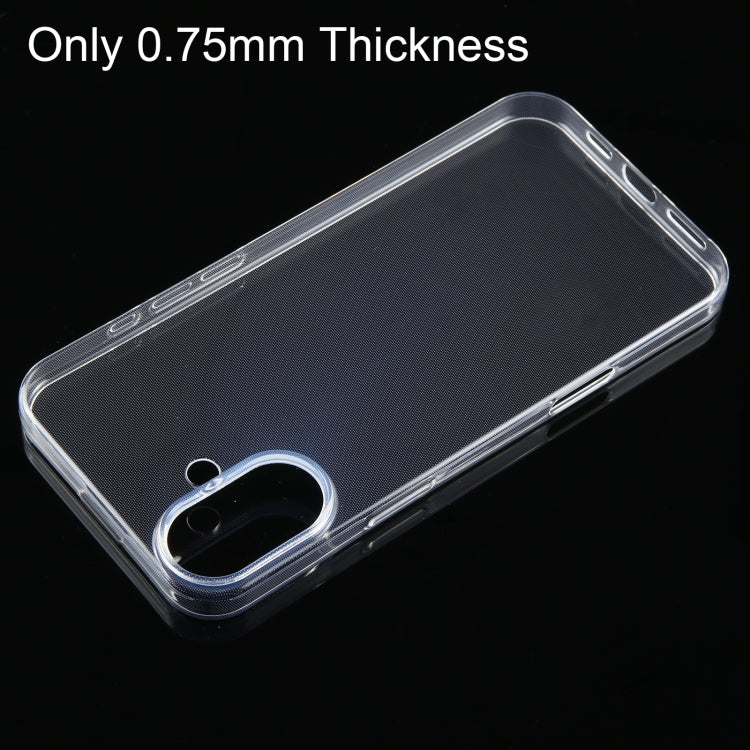 For iPhone 16 Plus Ultra-thin Transparent TPU Phone Case - iPhone 16 Plus Cases by PMC TechLife | Online Shopping South Africa | PMC TechLife | Buy Now Pay Later Mobicred