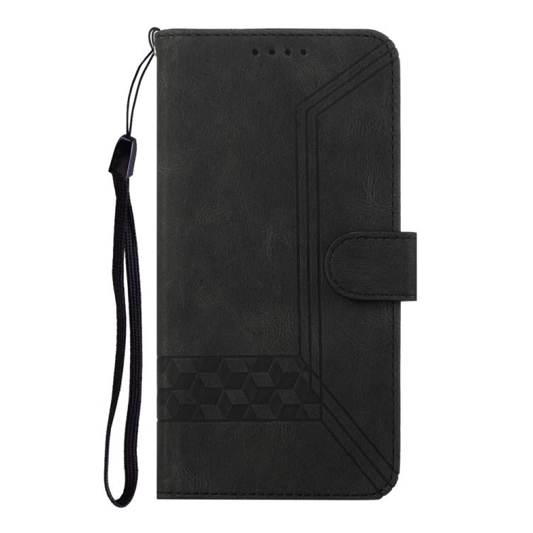 For iPhone 17 Cubic Skin Feel Flip Leather Phone Case(Black) - free shipping - PMc TechLife - Order now!