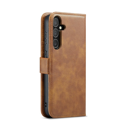 For Samsung Galaxy S24+ 5G DG.MING Crazy Horse Texture Detachable Magnetic Leather Case(Brown) - Galaxy S24+ 5G Cases by DG.MING | Online Shopping South Africa | PMC Jewellery | Buy Now Pay Later Mobicred