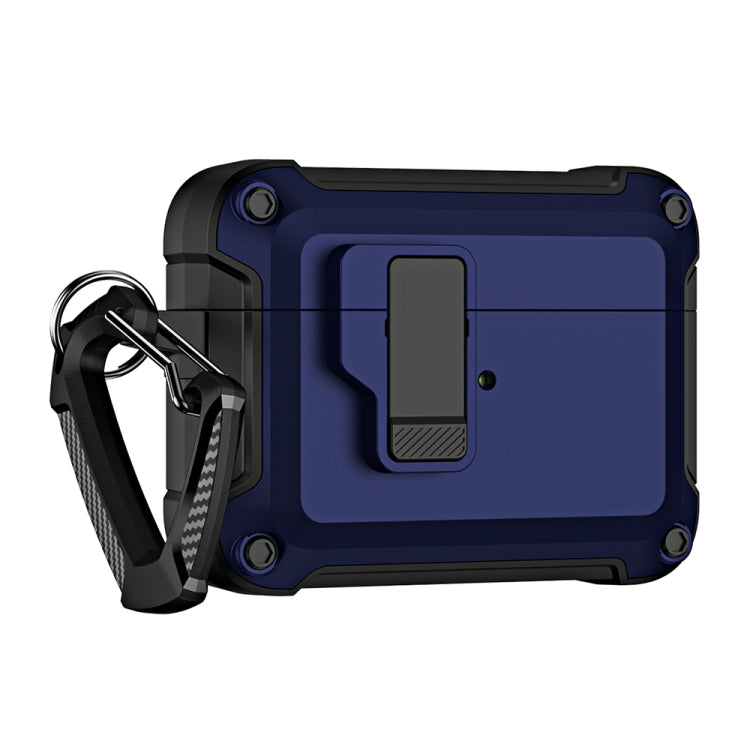 For AirPods Pro 2 TPU + PC Wireless Bluetooth Earphone Protective Case with Switch Lock & Hook(Royal Blue) - free shipping - PMC Jewellery - Order now!