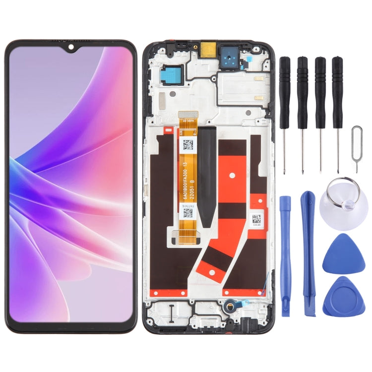 For OPPO K10 5G OEM LCD Screen Digitizer Full Assembly with Frame - free shipping - PMC TechLife - Order now!