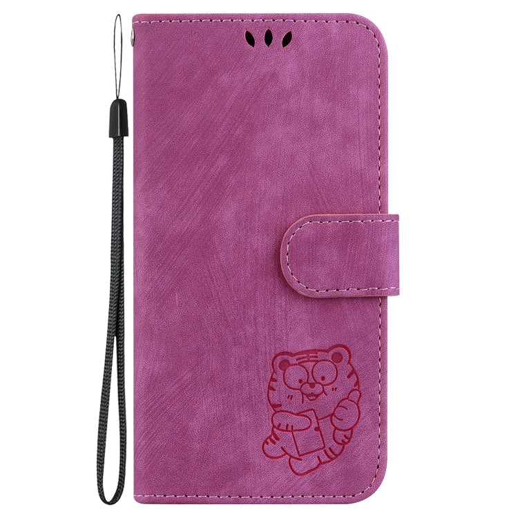 For Google Pixel 9 Pro Little Tiger Embossed Leather Phone Case(Rose Red) - Google Cases by PMC Jewellery | Online Shopping South Africa | PMC Jewellery | Buy Now Pay Later Mobicred