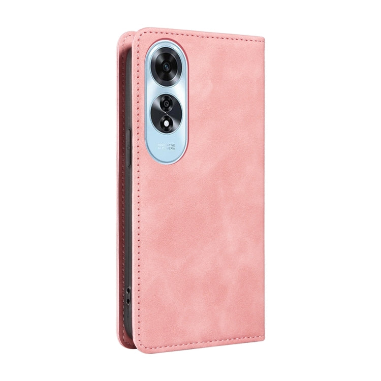 For OPPO A60 4G Global BETOPNICE Suction RFID Anti-theft Leather Phone Case(Pink) - OPPO Cases by BETOPNICE | Online Shopping South Africa | PMC Jewellery | Buy Now Pay Later Mobicred