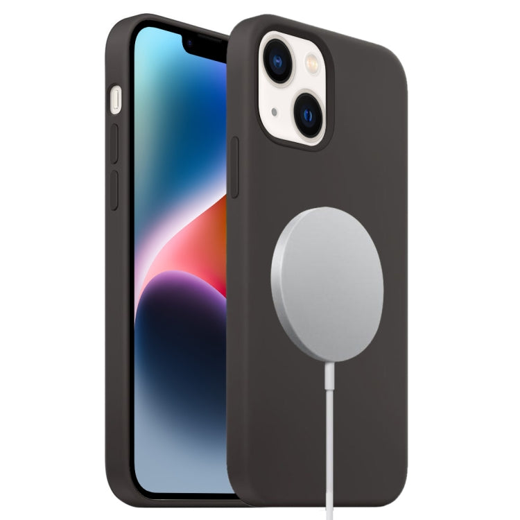 For iPhone 15 MagSafe Liquid Silicone Full Coverage Phone Case(Black) - iPhone 15 Cases by PMC Jewellery | Online Shopping South Africa | PMC Jewellery