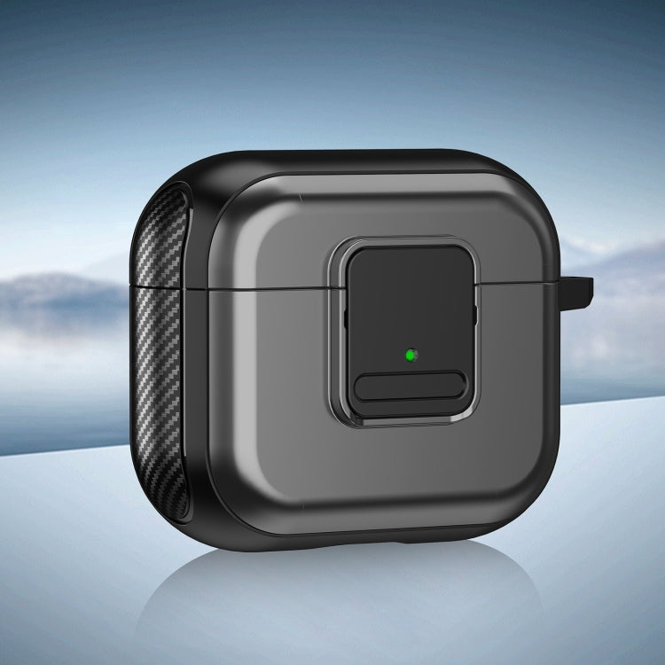 For AirPods 3 TPU + PC Wireless Earphones Case with Magnetic Switch(Grey) - For AirPods 3 by PMC Jewellery | Online Shopping South Africa | PMC Jewellery | Buy Now Pay Later Mobicred