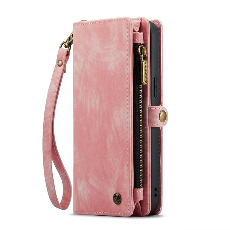 For iPhone 15 Plus CaseMe 008 Detachable Multifunctional Leather Phone Case(Pink) - free shipping - PMC Jewellery - Order now!
