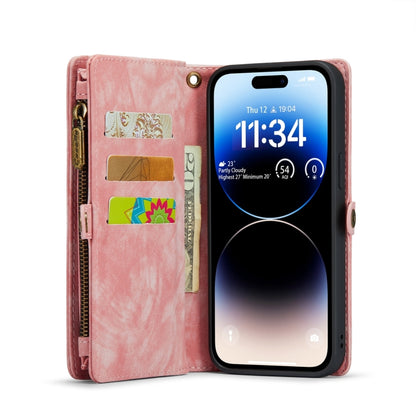 For iPhone 15 Pro Max CaseMe 008 Detachable Multifunctional Leather Phone Case(Pink) - iPhone 15 Pro Max Cases by CaseMe | Online Shopping South Africa | PMC Jewellery | Buy Now Pay Later Mobicred