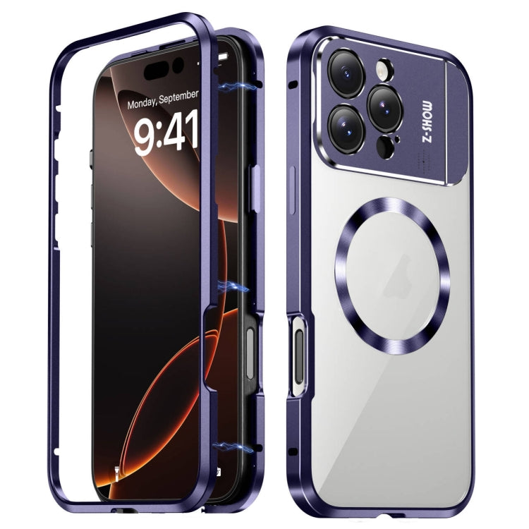 For iPhone 16 Pro Max Aromatherapy Holder Single-sided MagSafe Magnetic Phone Case(Purple) - free shipping - PMc TechLife - Order now!