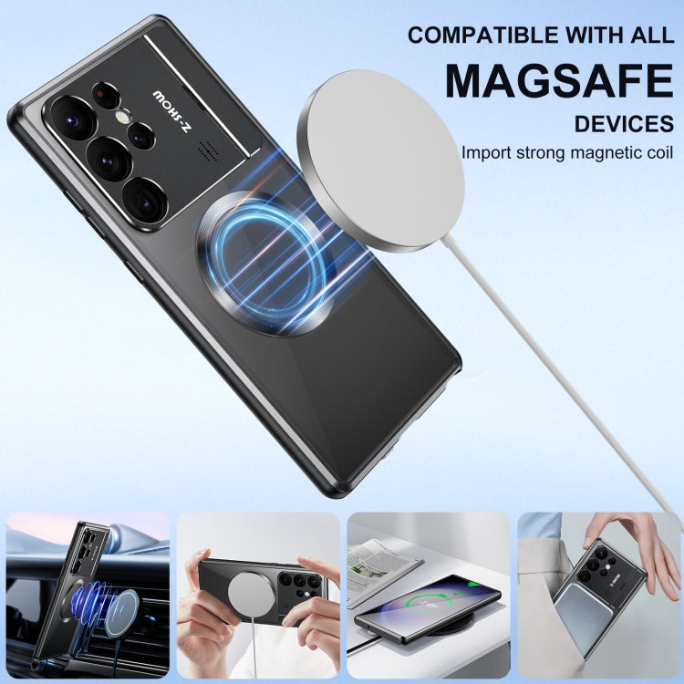 For Samsung Galaxy S22 Ultra 5G Aromatherapy Holder Single-sided MagSafe Magnetic Phone Case(Black) - Galaxy S22 Ultra 5G Cases by PMC Jewellery | Online Shopping South Africa | PMC Jewellery