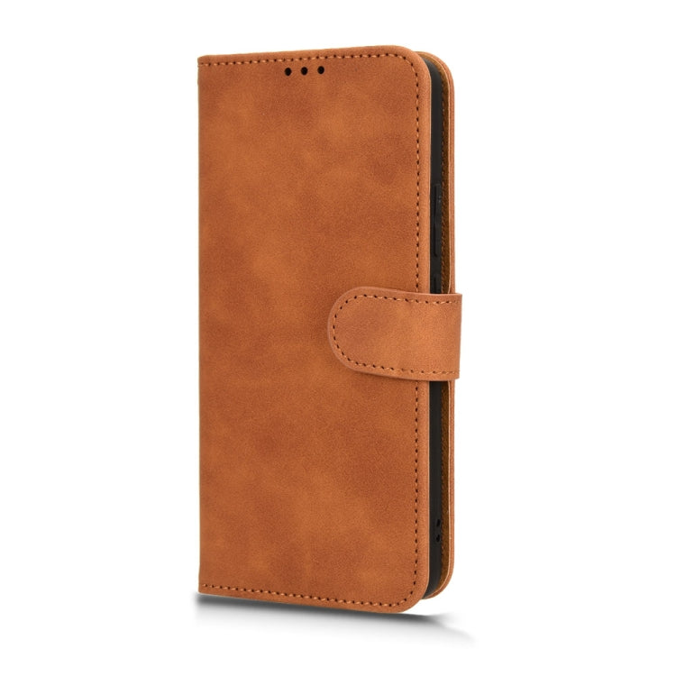 For Xiaomi Redmi K70 / K70 Pro Skin Feel Magnetic Flip Leather Phone Case(Brown) - K70 Pro Cases by PMC Jewellery | Online Shopping South Africa | PMC Jewellery | Buy Now Pay Later Mobicred