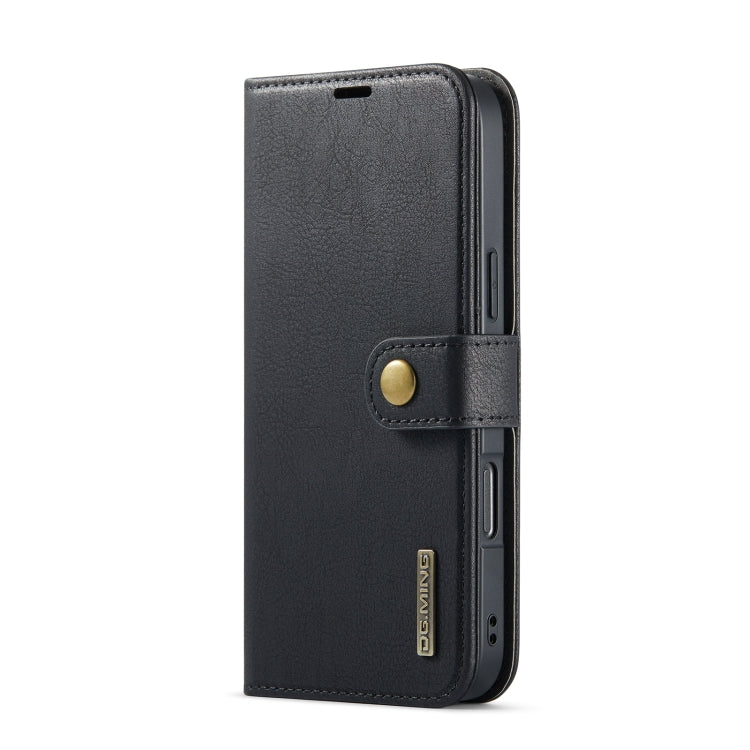 For iPhone 16 Pro Max DG.MING Crazy Horse Texture Detachable Magnetic Leather Phone Case(Black) - iPhone 16 Pro Max Cases by DG.MING | Online Shopping South Africa | PMC Jewellery | Buy Now Pay Later Mobicred