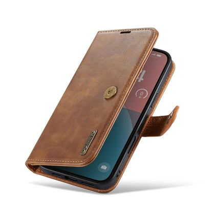 For iPhone 16 Plus DG.MING Crazy Horse Texture Detachable Magnetic Leather Phone Case(Brown) - iPhone 16 Plus Cases by DG.MING | Online Shopping South Africa | PMC Jewellery | Buy Now Pay Later Mobicred