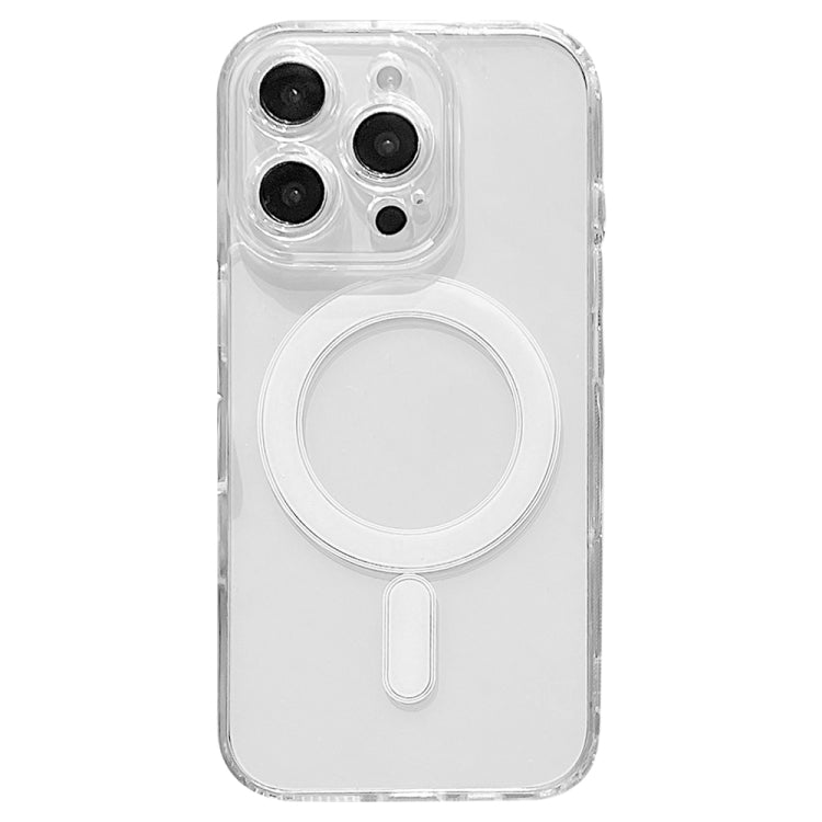 For iPhone 16 Pro Fine Hole MagSafe Magnetic Clear Acrylic TPU Case(Transparent) - iPhone 16 Pro Cases by PMC Jewellery | Online Shopping South Africa | PMC Jewellery | Buy Now Pay Later Mobicred