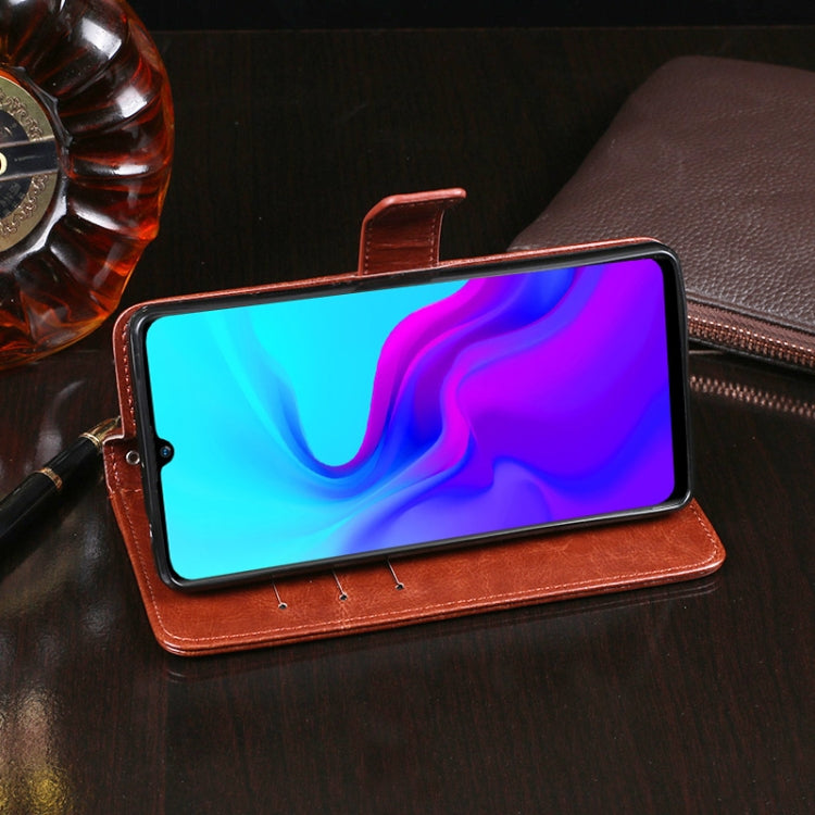 For Blackview A80 idewei Crazy Horse Texture Horizontal Flip Leather Case with Holder & Card Slots & Wallet(White) - More Brand by idewei | Online Shopping South Africa | PMC TechLife | Buy Now Pay Later Mobicred