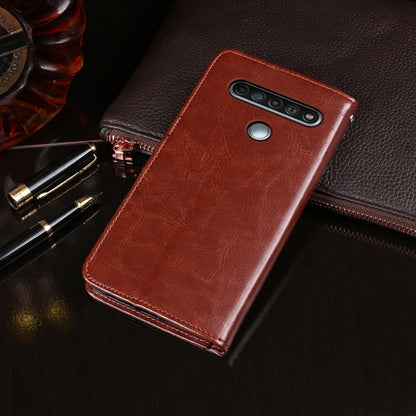 For LG K61 idewei Crazy Horse Texture Horizontal Flip Leather Case with Holder & Card Slots & Wallet(Brown) - LG by idewei | Online Shopping South Africa | PMC Jewellery | Buy Now Pay Later Mobicred